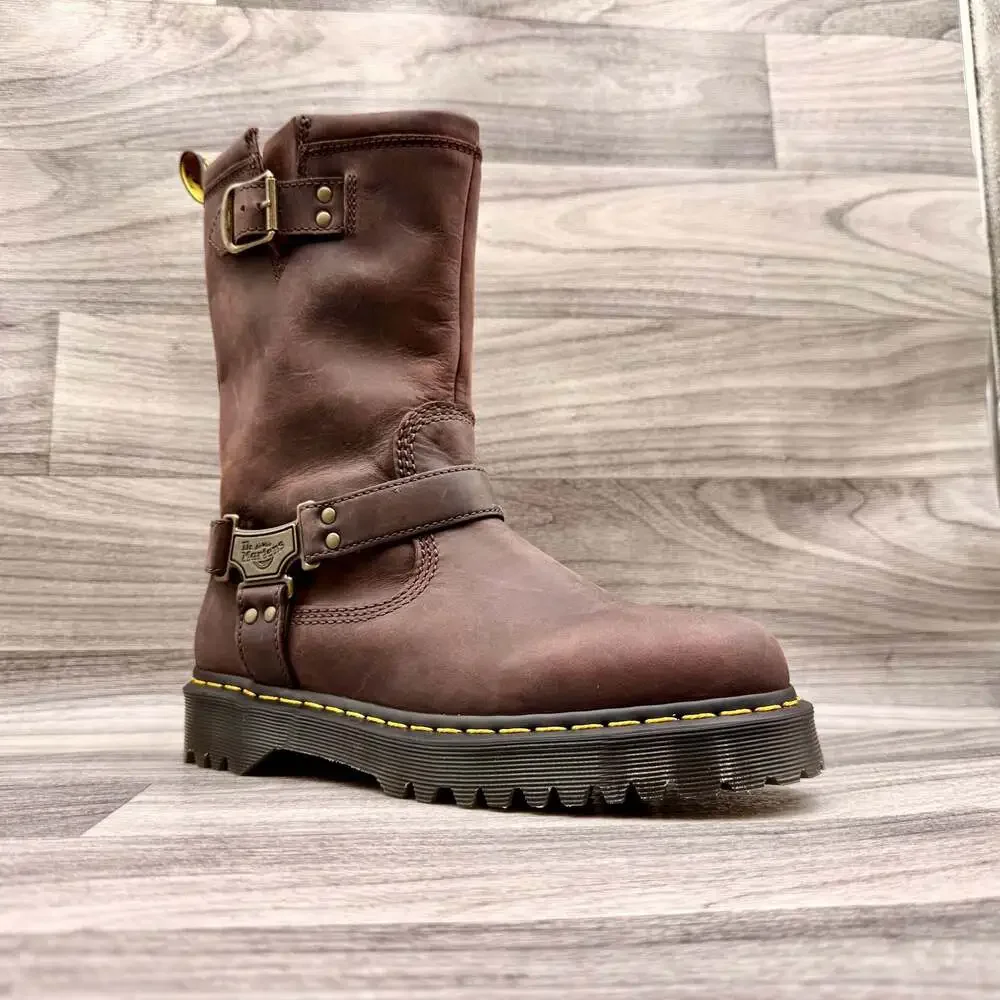 Dr. Martens Anistone Hi Pull On Boot in Brown